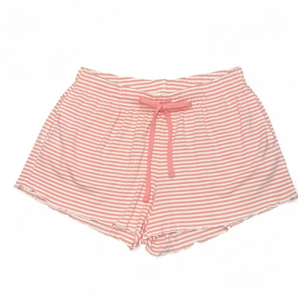 Pink And White Striped Sleep Shorts Size Medium NWOT - Picture 1 of 5
